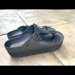 Gizeh Platform Leather Birkenstock (Papillio)